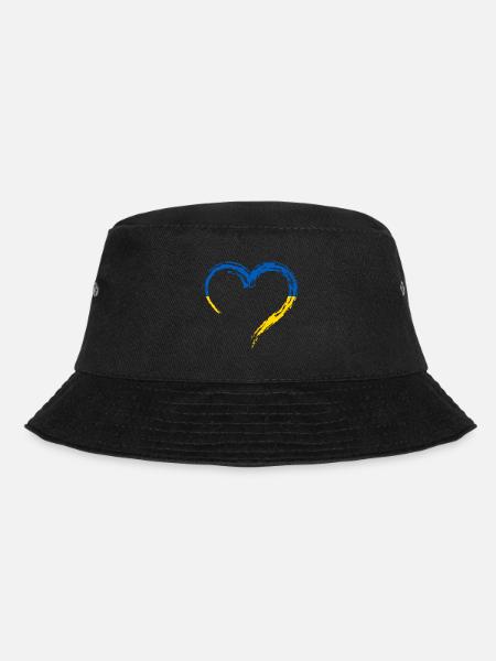 Ukraine Herz - Bucket Hat - Schwarz
