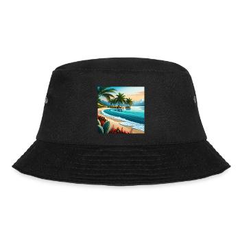 Island Dreams - Bucket Hat - black - Front - Lela (165cm)
