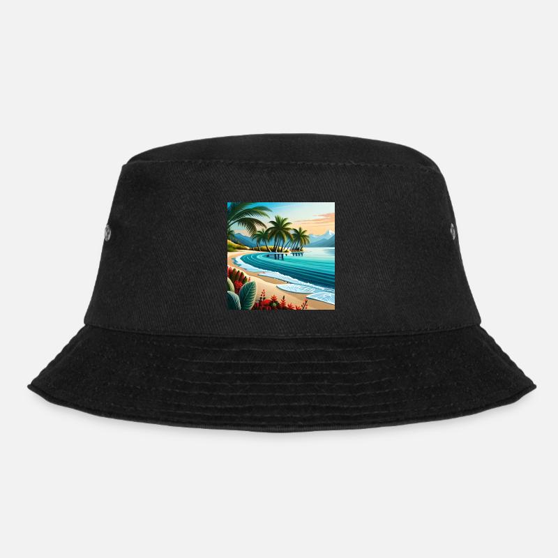 Inselträume - Bucket Hat - Schwarz