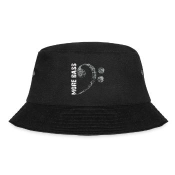 More bass please, big bass clef - Bucket Hat - black - Front - Lela (165cm)