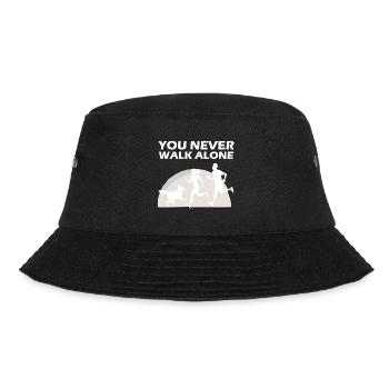 Dog Never walk alone grazy couple dog lovers - Bucket Hat - black - Front - Lela (165cm)