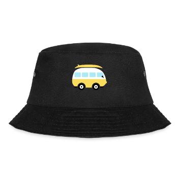 Small yellow van - Bucket Hat - black - Front - Lela (165cm)