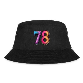 78 Number Comic - Bucket Hat - black - Front - Lela (165cm)