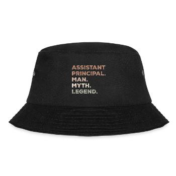 Senior Assistant Man Myth Legend - Bucket Hat - black - Front - Lela (165cm)