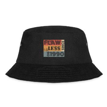 35. Birthday Flawless since 06/1990 - Bucket Hat - black - Front - Lela (165cm)