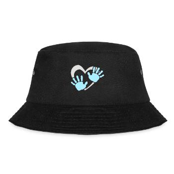 Empreinte de main de cœur de bébé - Bob - noir - Devant - Lela (165cm)