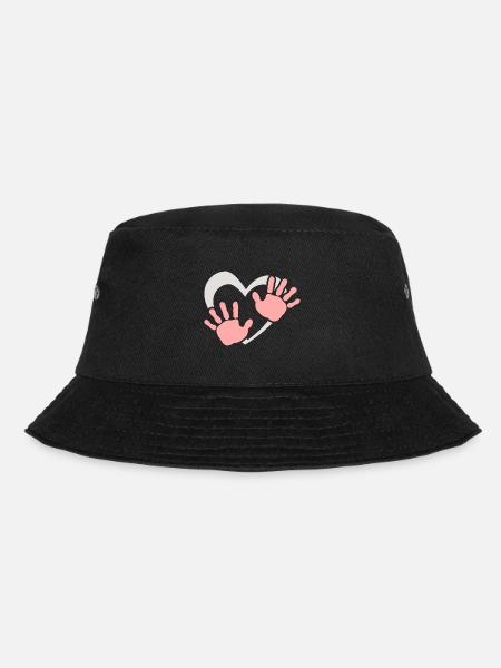 Empreinte de main de cœur de bébé - Bob - noir