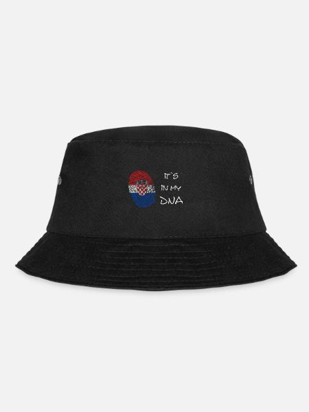 Croatia, Hrvatska, Kroatien - Bucket Hat - Schwarz