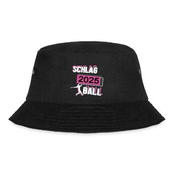 Schlagball 2025 Schlagballerin Schlagballspielerin - Bucket Hat - Schwarz - Vorne - Lela (165cm)