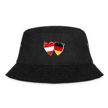 Österreicher Deutsche Liebe - Bucket Hat - Schwarz - Vorne - Lela (165cm)