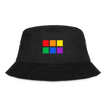 LGBT Rainbow LGBTQ Pride Parade - Bucket Hat - black - Front - Lela (165cm)