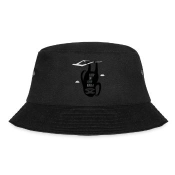 Sleep Eat Sleep Repeat Sloth - Bucket Hat - black - Front - Lela (165cm)