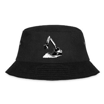 Excavator - Bucket Hat - Schwarz - Vorne - Lela (165cm)
