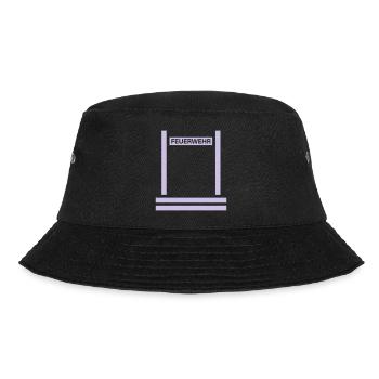 Feuerwehr Reflex Rücken - Bucket Hat - Schwarz - Vorne - Lela (165cm)
