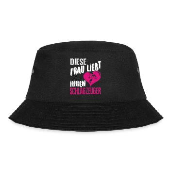 Diese Frau liebt ihren Schlagzeuger - Bucket Hat - Schwarz - Vorne - Lela (165cm)