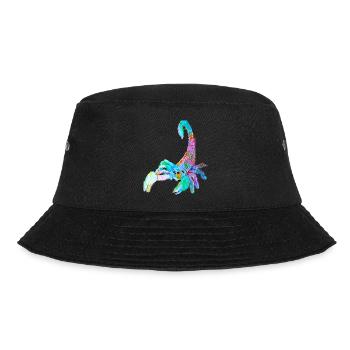 Bunter Skorpion - Bucket Hat - Schwarz - Vorne - Lela (165cm)