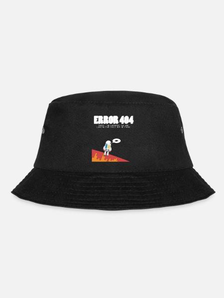 404 Astronaut - Bucket Hat - Schwarz