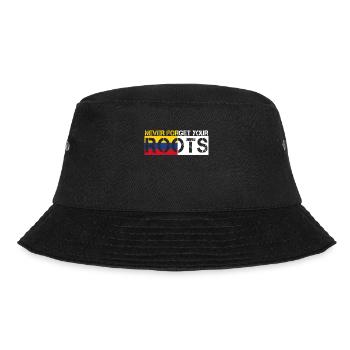 never forget your roots love Kolumbien - Bucket Hat - Schwarz - Vorne - Lela (165cm)