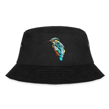 gxp ice bird kingfisher vector art - Bucket Hat - black - Front - Lela (165cm)