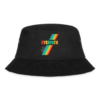 Retro Vintage Cycopath Bicycle Road Bike T-Shirt - Bucket Hat - black - Front - Lela (165cm)