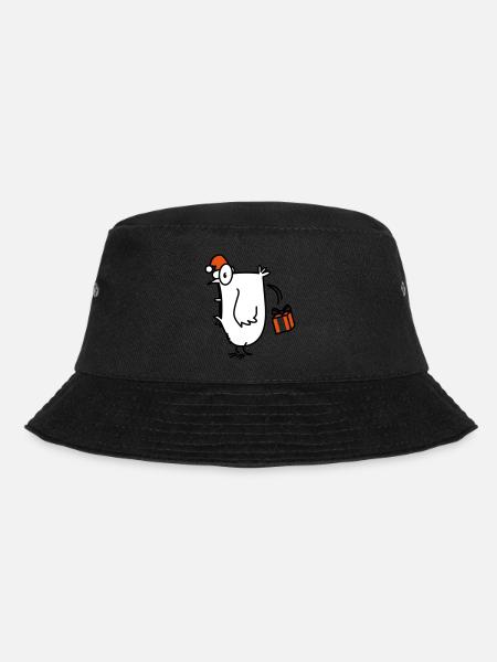 christmas chick christmas chicken - Bucket Hat - black