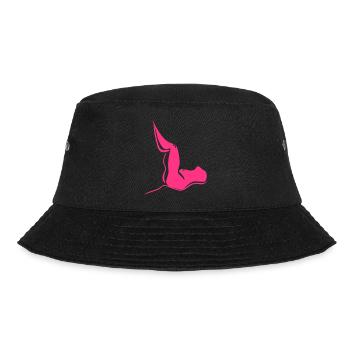 liegende Frau - Bucket Hat - Schwarz - Vorne - Lela (165cm)