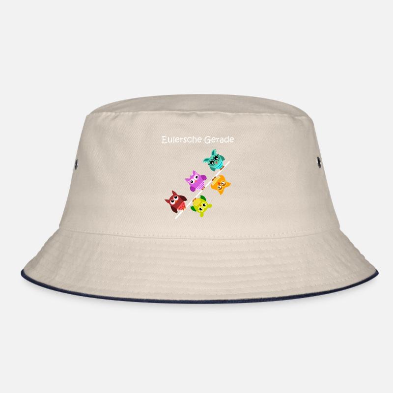 eulersche gerade, Eulen, Geschenk für Mathematiker Bucket Hat