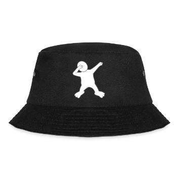 dab dabbing dance pose funny figurine fun party fei - Bucket Hat - black - Front - Lela (165cm)