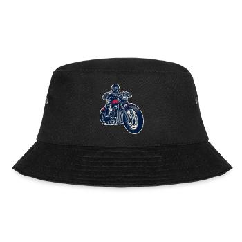 Motorbike Rider Motorrad - Bucket Hat - Schwarz - Vorne - Lela (165cm)