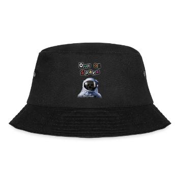 Out of Space - Travis Scott Style Astronaut - Bucket Hat - Schwarz - Vorne - Lela (165cm)