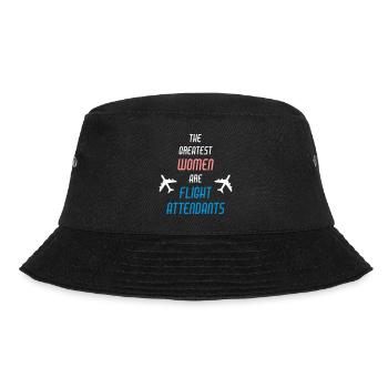 ★ Designfarben änderbar ★ The greatest women are - Bucket Hat - Schwarz - Vorne - Lela (165cm)
