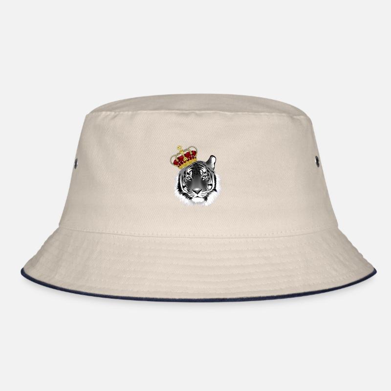 Cooler Tiger mit Krone Bucket Hat