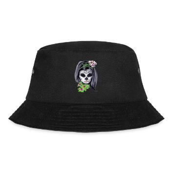 Maskierung zum Fasching - Bucket Hat - Schwarz - Vorne - Lela (165cm)