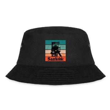 Saarkohle Zeche Saarland Kumpel - Bucket Hat - Schwarz - Vorne - Lela (165cm)