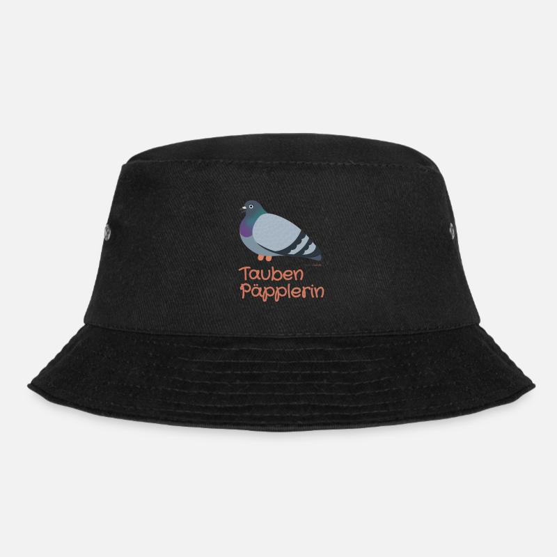 Taube päppeln - Pigeon Heros - Bucket Hat - Schwarz
