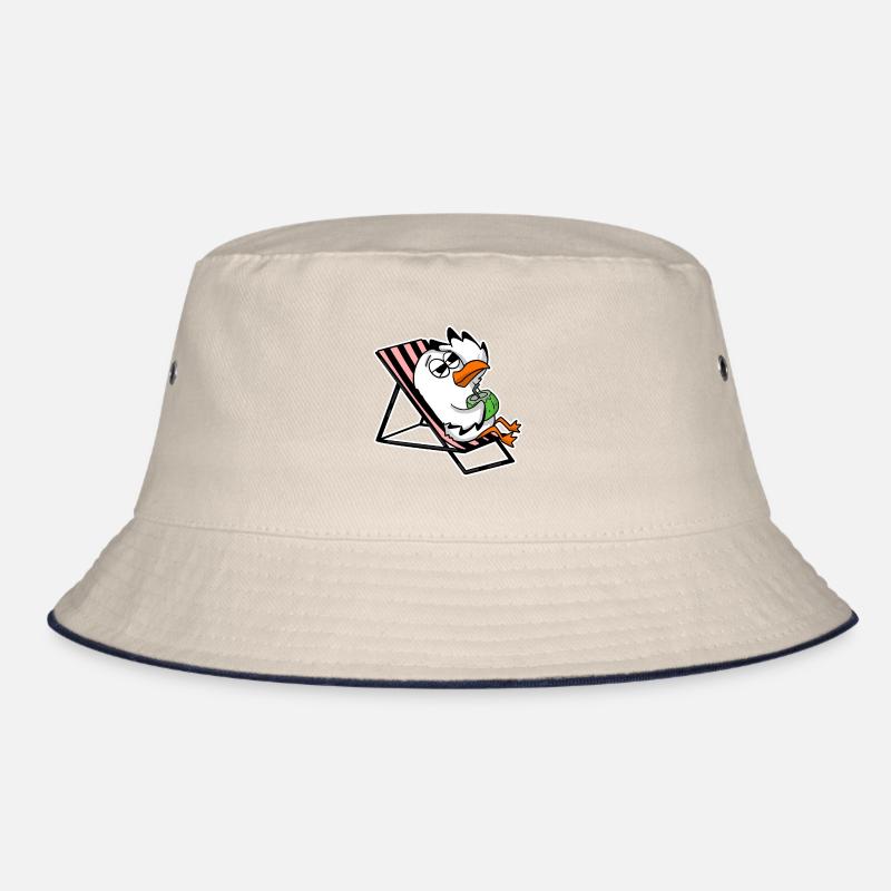 Möwe am Strand Bucket Hat