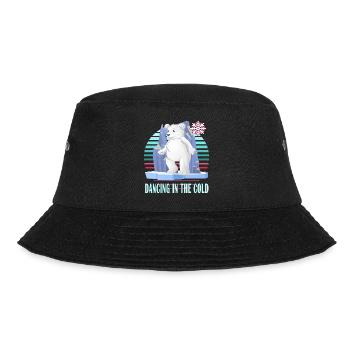 ice-bathing ice bear winterbader dancing cold ice snow - Bucket Hat - black - Front - Lela (165cm)