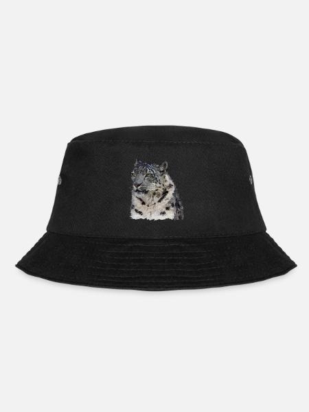 Schneeleopard - Bucket Hat - Schwarz