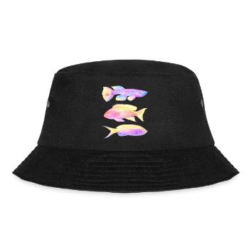 exotische Fische - Bucket Hat - Schwarz - Vorne - Lela (165cm)
