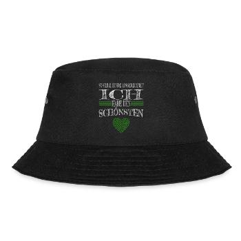 tierschutz hundeliebhaber hundeportrait lady - Bucket Hat - Schwarz - Vorne - Lela (165cm)