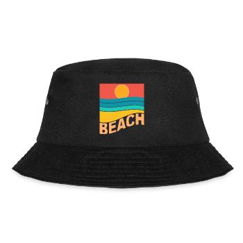 Beach sunset sea - Bucket Hat - black - Front - Lela (165cm)