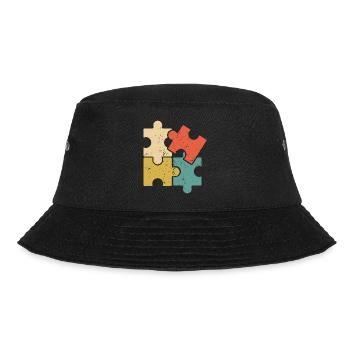Puzzle Vintage Puzzles Rätsel - Bucket Hat - black - Front - Lela (165cm)
