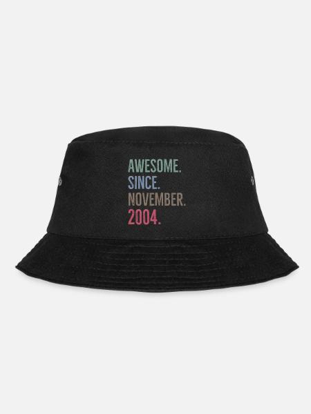Awesome Since November 2004 - Bucket Hat - black