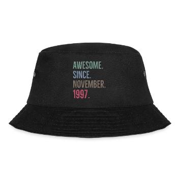 Awesome Since November 1997 - Bucket Hat - black - Front - Lela (165cm)