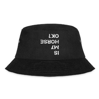 Is My Horse Ok Rider Horse Gift Idea - Bucket Hat - black - Front - Lela (165cm)