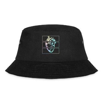 Herz Menschliche Anatomie Emo Pastel Goth - Bucket Hat - Schwarz - Vorne - Lela (165cm)