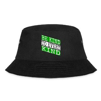 planet evolve go vegan vegetable funny rights - Bucket Hat - Schwarz - Vorne - Lela (165cm)