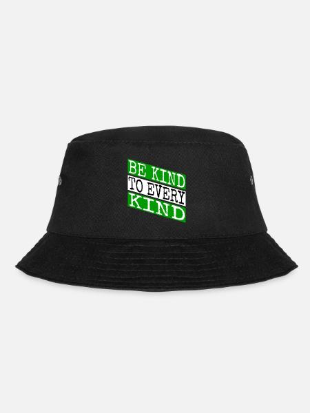 planet evolve go vegan vegetable funny rights - Bucket Hat - black