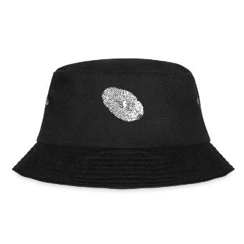fingerabdruck dna dns geschenk skiing ski - Bucket Hat - Schwarz - Vorne - Lela (165cm)