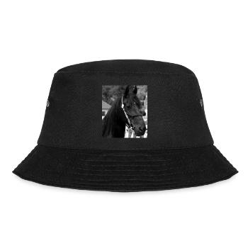 Pferdekopf - Bucket Hat - Schwarz - Vorne - Lela (165cm)